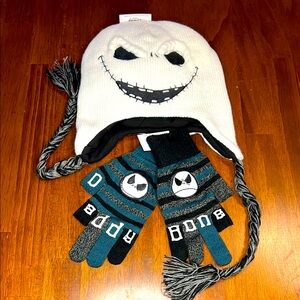 Disney Jack Skellington Beanie and Gloves Set